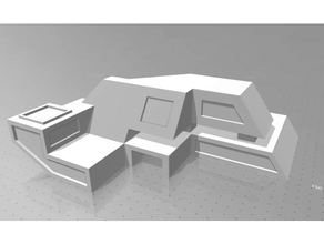 modern ev 4 bina model Güzel ölçek 3d print model - Mito3D