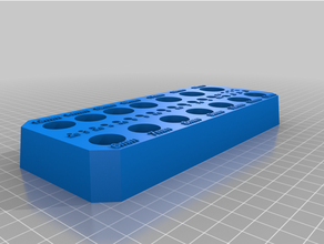 prise ensemble percer bit organisateur 3d print model - Mito3D