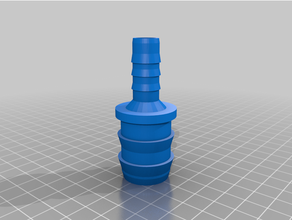 water hose reducer 24mm 12mm 3d print model - Mito3D