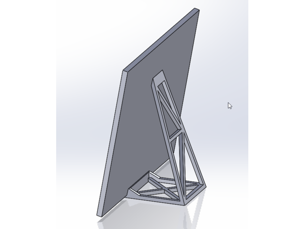 playing stand vinyl 3D print model - Mito3D