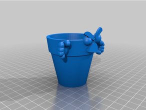 angry pot 3d print model - Mito3D