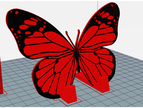 butterfly phone stand 3d print model - Mito3D