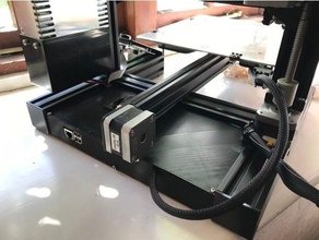 Ender 3 Rückseite montiert Fall Mantel Walflosse 3d print model - Mito3D