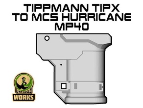 tippmann tipx mcs Hurrikan Adapter mp40 Auflage magfed Paintball 3d print model - Mito3D