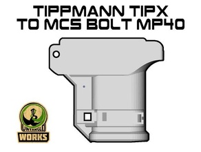 tippmann tipx mcs bolt blizzard adapter mp40 edition magfed paintball 3d print model - Mito3D