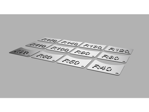 radius gauge measurement tool radiusgauge schwalbe 3d print model - Mito3D
