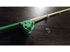 mini fishing rod 3d print model - Mito3D