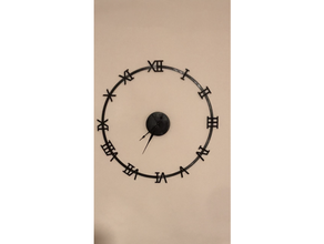 wall clock 700 mm 3d print model - Mito3D