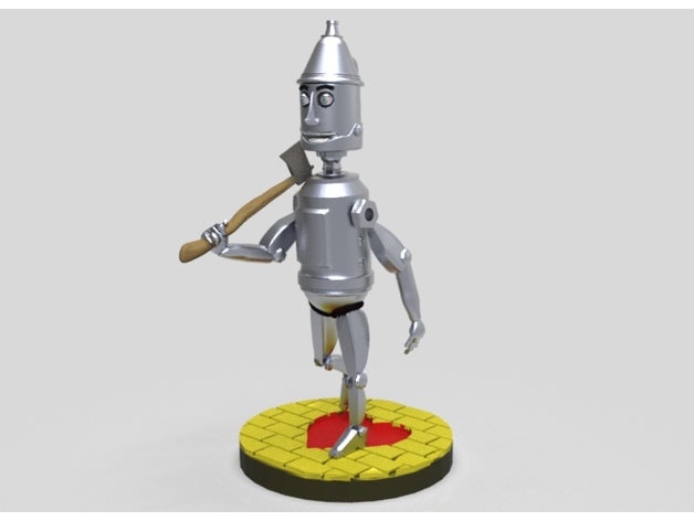 tin man 3dsculpture homem lata tinman wizard oz 3D print model - Mito3D