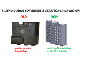 filter housing briggs & stratton lawn mover 3d print model - Mito3D