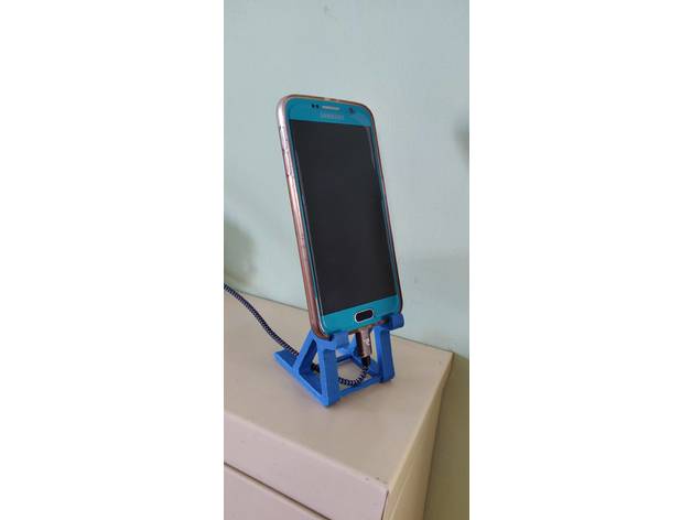 akıllı telefon destek Kulp seyyar ayakta durmak tutucusu Telefono 3D print model - Mito3D