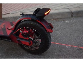 soporte luz bicicleta para xiaomi m365 pro 3d print model - Mito3D