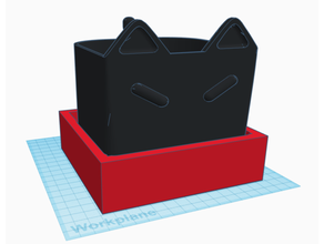 Katze Pflanzer Wurf Box 3d print model - Mito3D