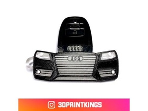 audi a4 b8 - key chain cinema4d keychain keychains multicolor multimaterial color 3d print model - Mito3D