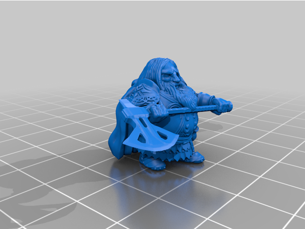 bosque enano enanos juegos guerra martillo fantasía 3D print model - Mito3D