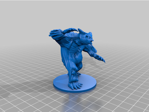 undead owl bear dnd dungeons dragons owlbear pathfinder skeleton 3d print model - Mito3D