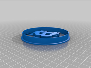 bitcoin biscotto taglierina cookiecutter biscotti 3d print model - Mito3D