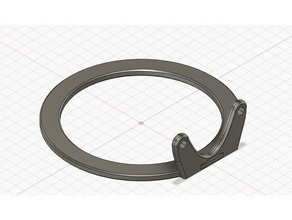 anycubic mega led ring holder 3d print model - Mito3D
