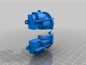 parallax cyber bot omnidirectional rear ball mount 3d printer parts printing attachement robotics modification nicerc robot socket 3d print model - Mito3D