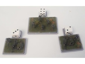 15mm wound bases battlegroup tabletop gaming wargaming 3d print model - Mito3D