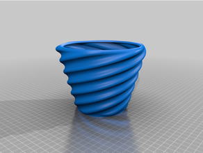 snake flower pot 3d print model - Mito3D