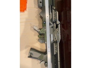 talon claw bullpup grip ergo parts 18 inch barrel spacer nerf blaster homemade 3d print model - Mito3D