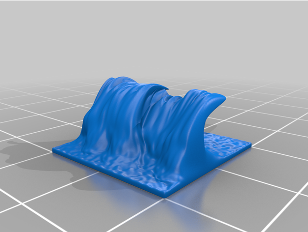 big wave 3D print model - Mito3D