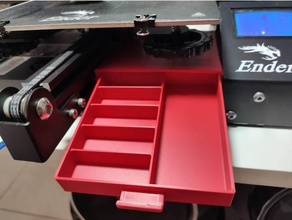 dividido cajón ender 3 almacenamiento caja herramientas 3d print model - Mito3D