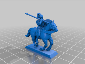 classical antiquity - carthaginian veteran medium cavalry 20mm 25mm carthago historical spear tabletop gaming wargaming 3d print model - Mito3D
