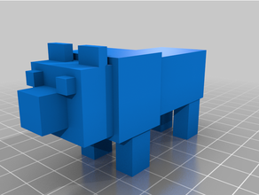 Minecraft cane medaglietta riconoscimento 3d print model - Mito3D
