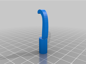 perforated board hook fabot 3d print model - Mito3D