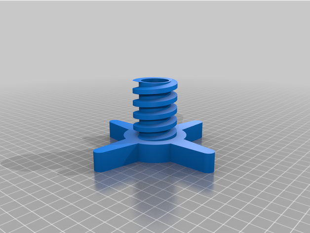 eje rosca bobina filamento soporte bobinas 3D print model - Mito3D