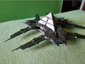 proyecto nave nodriza apofis goauld pirámide astronave Stargate 3d print model - Mito3D