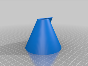 unwrapped cone bud vase 3d print model - Mito3D