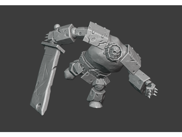 calcul ponton 28mm 32mm dnd miniature donjons dragons Golem miniatures 3D print model - Mito3D