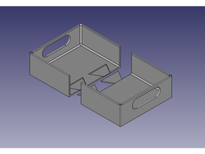 modüler Çekmece Kutu konteyner konteynerler çekmeceler depolama 3d print model - Mito3D