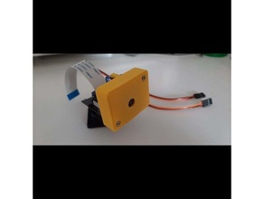 micro pan tilt servo bracket gimbal raspberry pi camera gimble 3d print model - Mito3D
