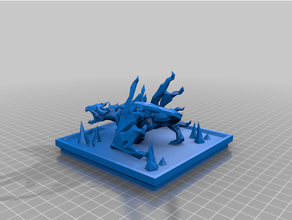 vorkathdisplay fixé afficher dragon runescape 3d print model - Mito3D