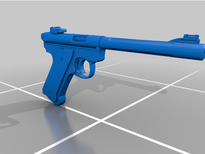 Ruger mk iv detailliert Export Sketchfab repariert Gewehr Waffen nerf Pistole Kennzeichen 3d print model - Mito3D