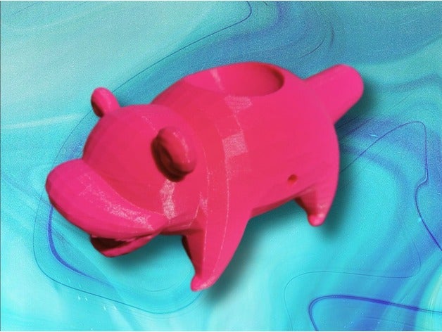 slowpoke pipe dank marijuana novelty pokemon smoking weed 3D print model - Mito3D