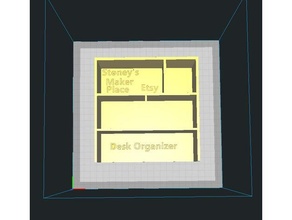desk organizer 3d print model - Mito3D