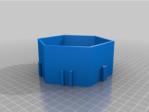 modular honeycomb shelving shelf 3d print model - Mito3D
