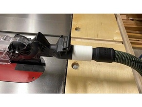 sawstop overarm dust port festool collector vac 3d print model - Mito3D