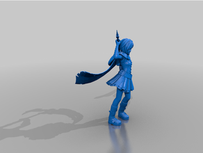 scythe fighter - dnd humanoid human photography 3d print model - Mito3D