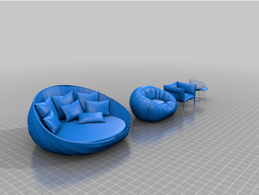salões mobília gubbins 3d print model - Mito3D
