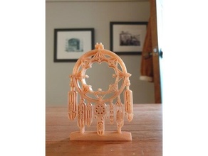 dreamcatcher shelf ornament art beautiful catcher dream gift 3d print model - Mito3D