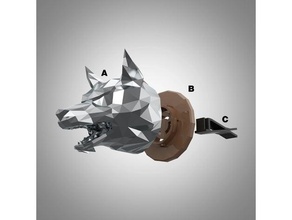 timber wolf car diffuser 3d print model - Mito3D