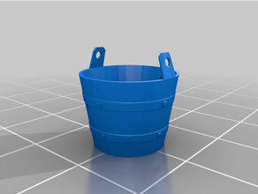 bucket miniature - dnd pathfinder role 3dprintable dd dungeons dragons miniatures waterwheel 3d print model - Mito3D