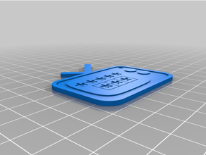 brelok nie lubi tvp 'i hate tvp' keychain 3d print model - Mito3D