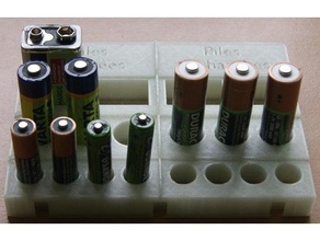 modulaire rechargeable batterie titulaire soutien 3d print model - Mito3D